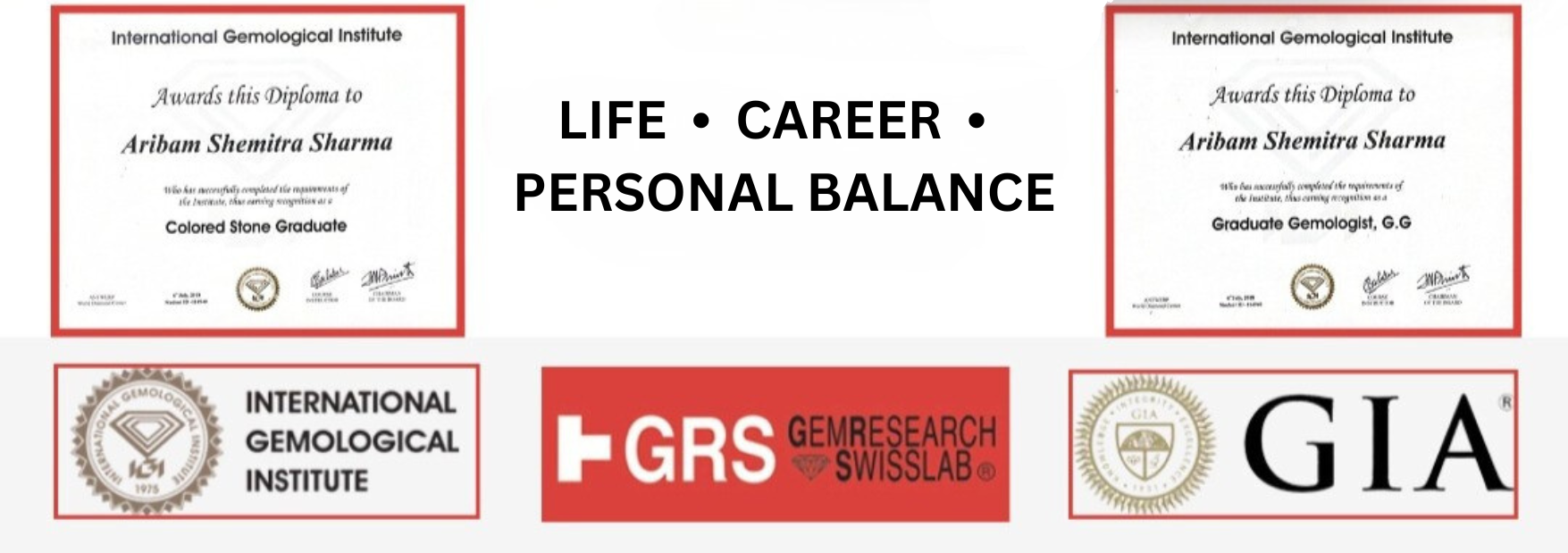 Certified Gemologist Credentials